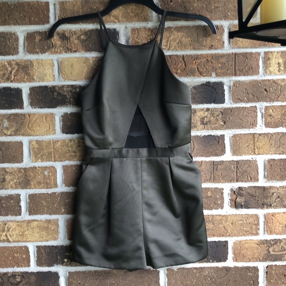 TOPSHOP Army Green Romper - Picture 4 of 9